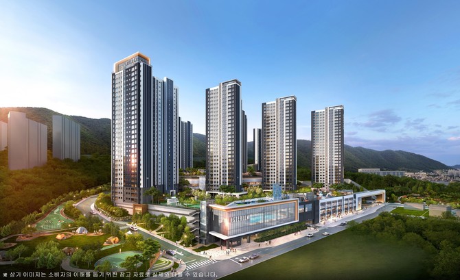 센트레빌 아스테리움 거제 투시도. Ⓒ 동부건설