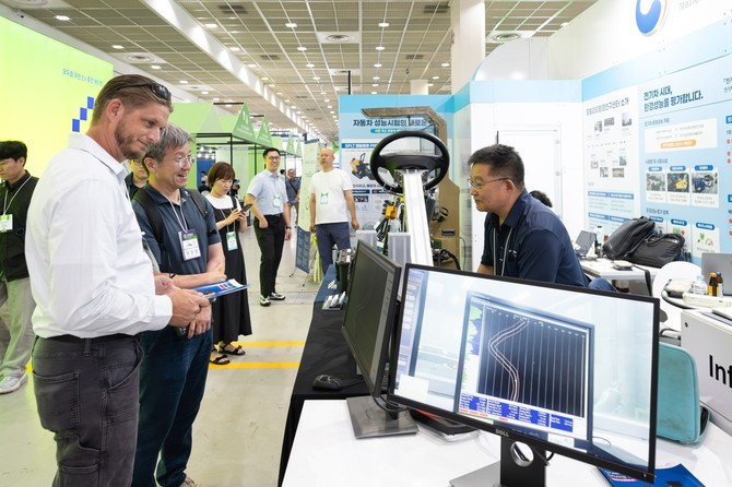 EV트렌드코리아 2026 참가기업 기술시연. ⓒ EV트렌드코리아 조직위원회