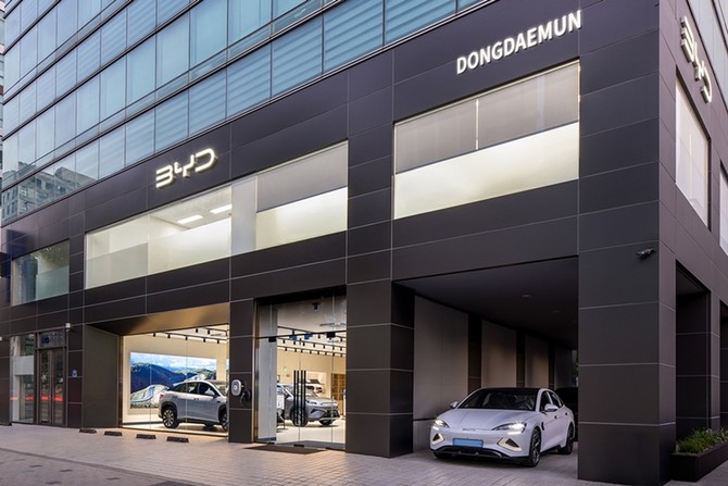 BYD Auto 동대문 전시장 전경. ⓒ BYD코리아