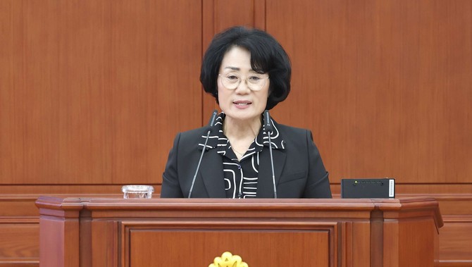 박은희 대전시의원(더불어민주당·대덕구 제2선거구)은 시정질문을 통해 대전시의 책임 있는 대응을 촉구하고 있다. ⓒ 의회사무국